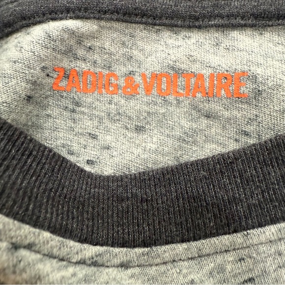 Zadig & Voltaire Graphic Long Sleeve Shirt Boy size 14 - Picture 7 of 8